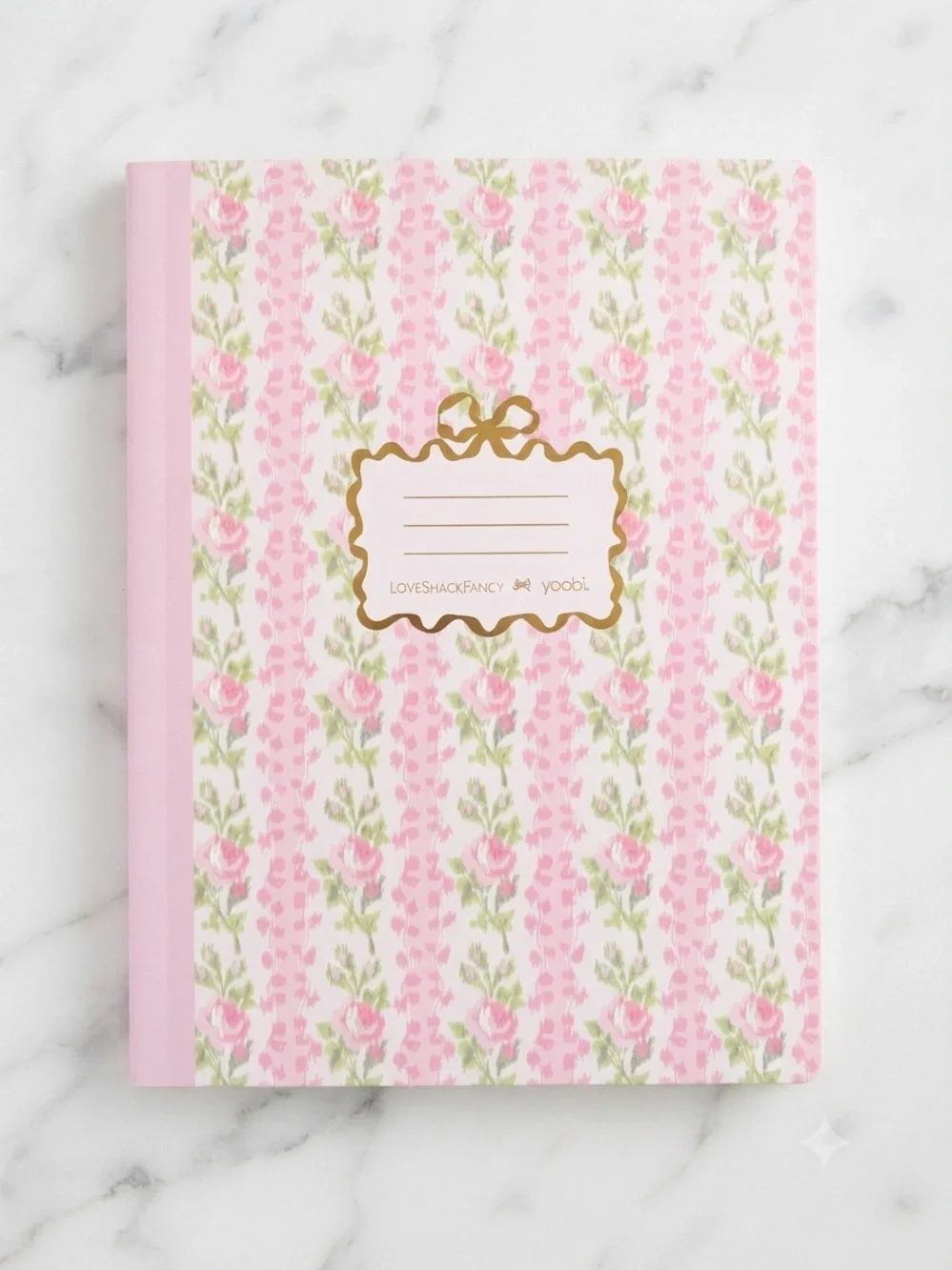 LoveShackFancy x Yoobi Blooming Heirloom Trio - Notebook + 2 Accessory Pouches